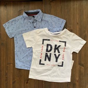👦🏻 Boys’ DKNY Button Up Shirt and Tee